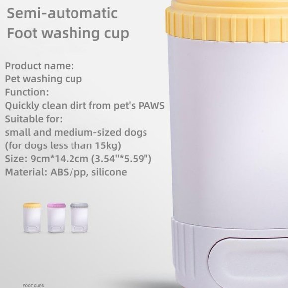 Pet Paw Washing Accesories Cup Dog Paw Cleaner Ideal Gift - Picture 3 of 9